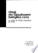 Oñati eta Gipuzkoaren bategitea, 1845