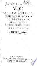Opera omnia, postremum ab ipso aucta et recensita, nunc primum copioso rerum indice illustrata