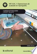 Operaciones de acabado en reprografía. ARGI0309