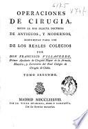Operaciones de cirugía