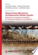 Operaciones Mecánicas de Separación Sólido-Líquido