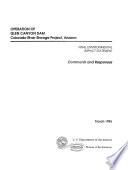 Operation of Glen Canyon Dam: Comments and responses