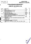 Operator and Organizational Maintenance Manual Including Repair Parts and Special Tools List
