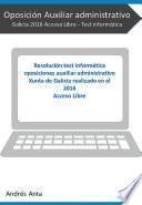 Oposición Auxiliar Administrativo Galicia 2016 PROMOCIÓN INTERNA - Test informática