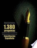 Oposiciones 1. 380 Preguntas Tipo Test Sobre la Constitución Española