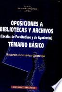 Oposiciones a bibliotecas y archivos