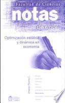 Optimización estática y dinámica en economía