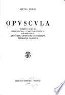Opuscula
