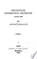 Opúsculos gramático-satíricos