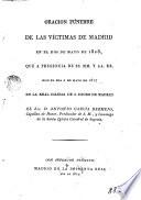 Oracion fúnebre de las víctimas de Madrid en el dos de mayo de 1808