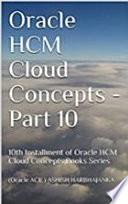 Oracle HCM Cloud Concepts - Part 10