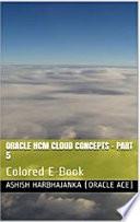 Oracle HCM Cloud Concepts - Part 5