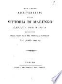 Orazione per l'anniversario della vittoria di Marengo detta nell'Università di Torino li 25 pratile anno 11. da Francesco Regis professore di eloquenza italiana e greca