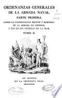Ordenanzas generales de la Armada Naval