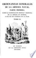 Ordenanzas generales de la armada naval