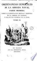 Ordenanzas generales de la armada naval