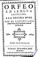 Orfeo En Lengua Castellana