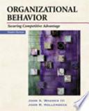 Organizational Behavior