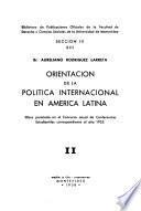 Orientación de la política internacional en América latina