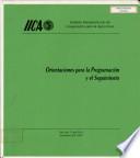 Orientaciones para la Programacion y el Seguimiento