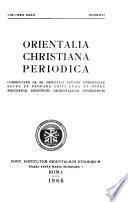 Orientalia christiana periodica