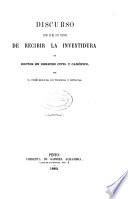 Origen de la familia, principales derechos y deberes consiguientes á esta institución