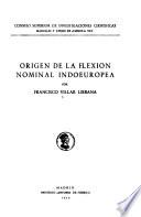 Origen de la flexión nominal indoeuropea
