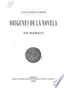 Origenes de la novela en México