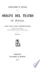 Origini del teatro in Italia