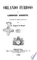 Orlando furioso de Ludovico Ariosto traducido en verso castellano por Augusto de Burgos