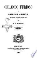 Orlando furioso de Ludovico Ariosto traducido en verso castellano por Augusto de Burgos