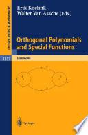 Orthogonal Polynomials and Special Functions