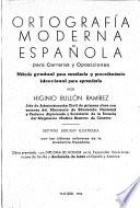 Ortografía moderna española para carreras y oposiciones