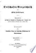 Ortschafts - Bertzeichniss