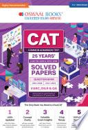 Oswaal CAT 25 YEARS Chapter-wise & Topic-wise Solved Papers (VARC, DILR & QA) (1991-2008 & 2017-2023) for 2024 Exam