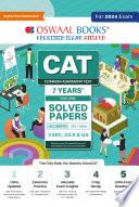 Oswaal CAT (COMMON ADMISSION TEST) 7 Yearsâ€™ Solved Papers | Year-wise & Shift-wise (2017-2023) | (VARC, DILR & QA) | For 2024 Exam