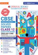 Oswaal CBSE Chapterwise Solved Papers 2023-2014 English Core Class 12th (2024 Exam)