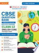 Oswaal CBSE Question Bank Class 12 English Core, Chapterwise and Topicwise Solved Papers For Board Exams 2025