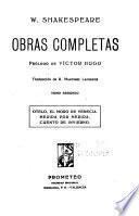 Otelo, el moro de Venecia. Medida por medida. Cuento de invierno