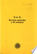 P.A.N., revista epistolar y de ensayos