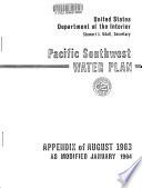 Pacific Southwest Water Plan