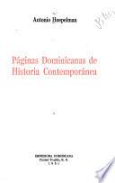 Páginas dominicanas de historia contemporánea