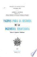 Páginas para la historia de la ingeniería colombiana