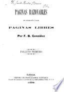 Páginas razonables, en oposición á las Páginas libres