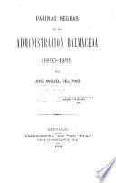 Pájinas negras de la administración Balmaceda (1890-1891)
