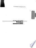 Palabra memorable