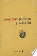 Palabra y materia