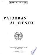 Palabras al viento