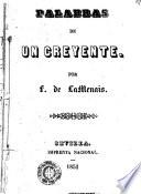 Palabras de un creyente