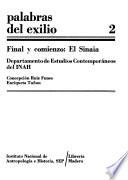 Palabras del exilio: Final y comienzo, el Sinaia
